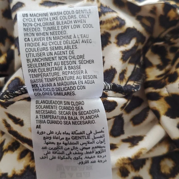 INC International Concepts Intimates Cheetah 🐆 Pajama Night ware - Picture 13 of 14